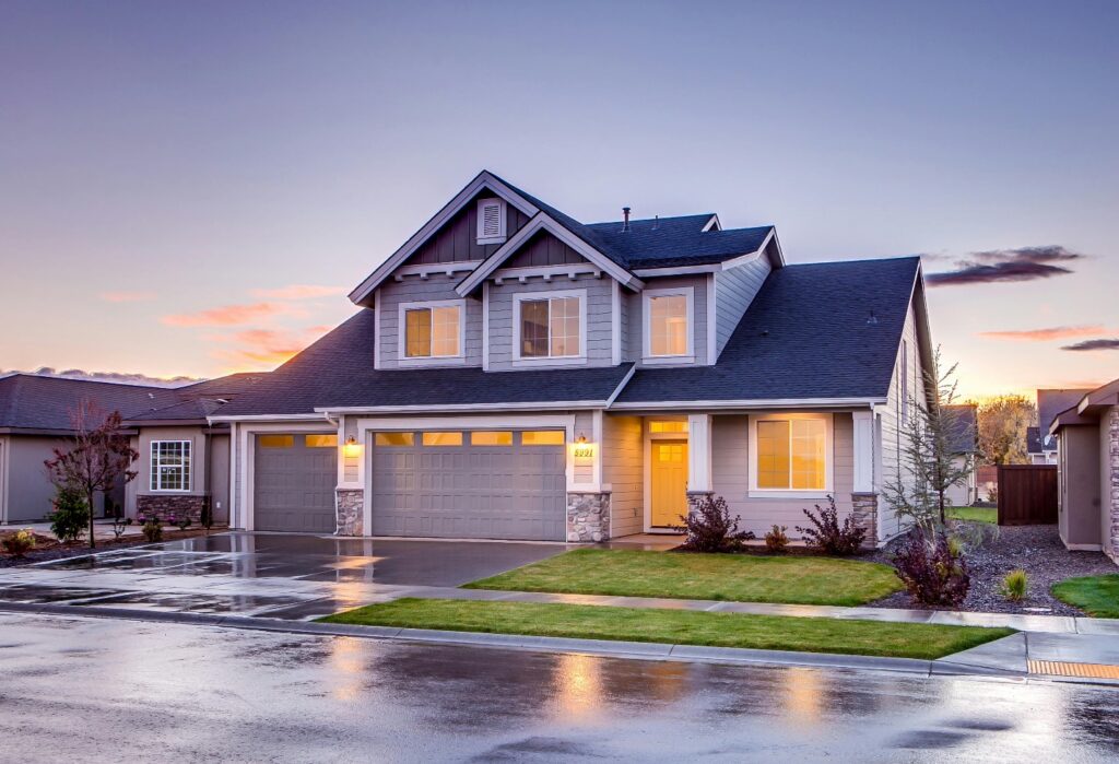 big house near a street