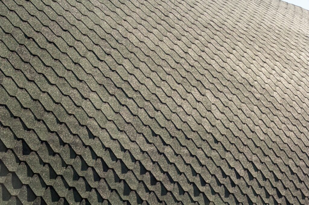 Shingles in a pattern