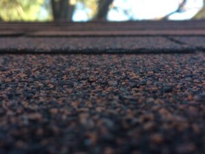 A close-up image of a roof