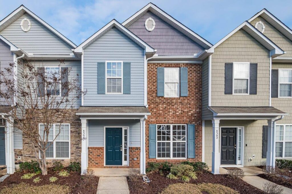 An image of homes in a suburban area