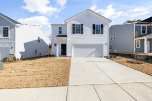 An image of homes in a suburban area 